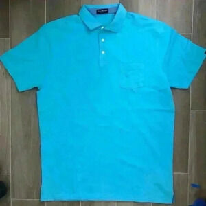 JOHN MORGAN SPORTSWEAR GOLF POLO SHIRT TURQUOISE BLUE Sz. XL NWOT